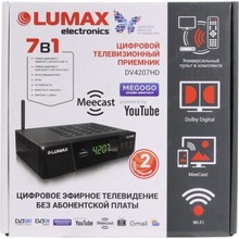 Ресивер цифровой LUMAX DV4207HD Эфирный ТВ приемник TV-тюнер ресивер приставка цифрового эфирного телевидения без абонплаты DVB-T2