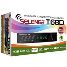 Ресивер цифровой SELENGA T68D эфирный DVB-T2/C тв приставка бесплатное тв тюнер медиаплеер